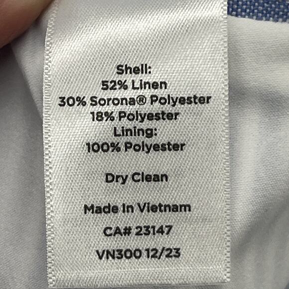 Talbots Striped Wide Leg Pants in Blue and White - Picture 11 of 11